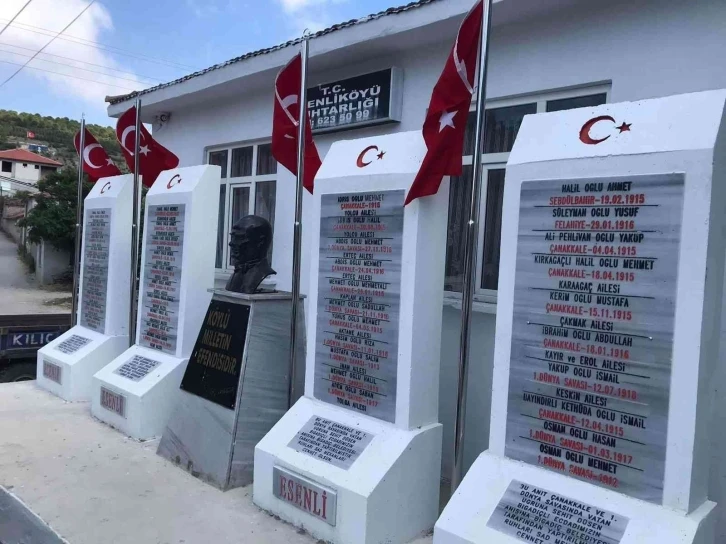 1915 Çanakkale Köprü açılışı öncesi 69 kırsal mahalleye Şehitler Abidesi yapıldı
