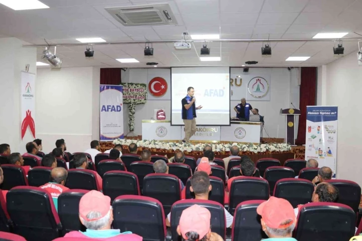 Belediye personeline afet farkındalık eğitimi
