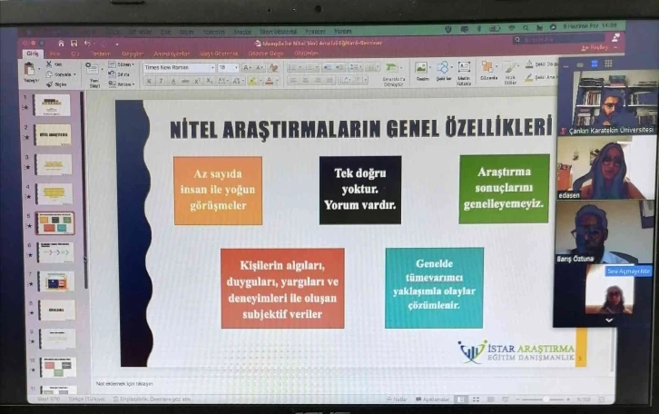 ÇAKÜ öğrenci ve akademisyenlerine nitel veri analiz programı eğitimi verildi
