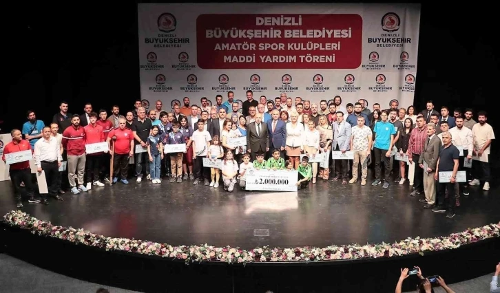 Denizli’de 179 amatör spor kulübüne 2 milyonluk can suyu
