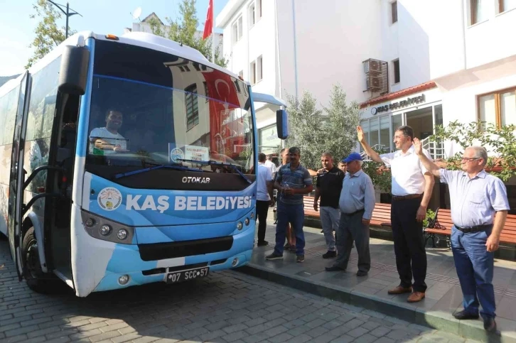 Kaş Belediye Spor güreş takımı Edirne’ye uğurlandı
