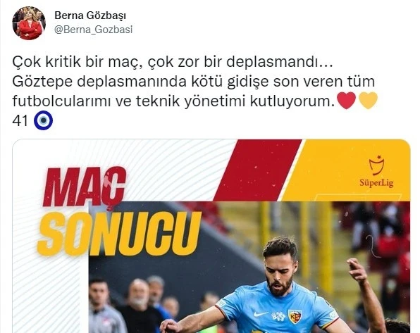 Kayserispor’da galibiyet sevinci
