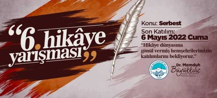 Kültür sanat faaliyetlerinin öncüsü Büyükşehir’in 6. hikaye yarışması başlıyor
