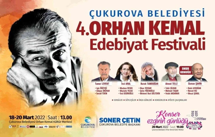 Orhan Kemal Edebiyat Festivali başlıyor
