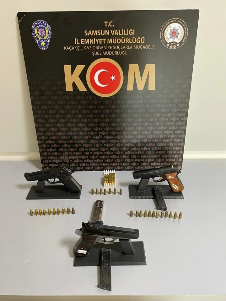 Samsun’da silah kaçakçılığı operasyonu: 7 gözaltı
