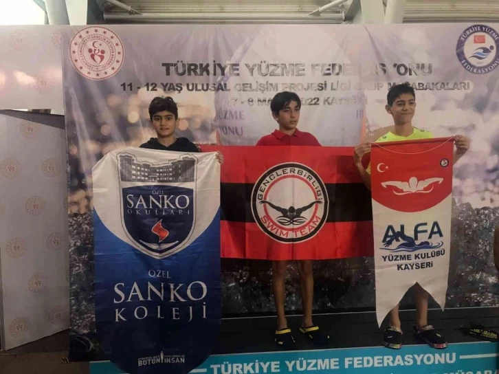 Sanko okullarının yüzme başarısı
