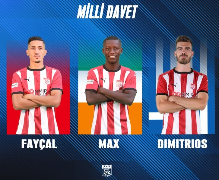 Sivasspor’un 3 yabancısı milli takıma davet edildi
