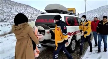 112 Acil Sağlık ekipleri açık kalp ameliyatı olan bebek için seferber oldu
