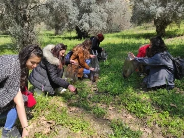 Doğa dostu öğrenciler, çevre temizliği yaptı
