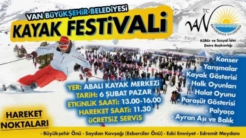 Van Büyükşehir Belediyesinden kayak festivali
